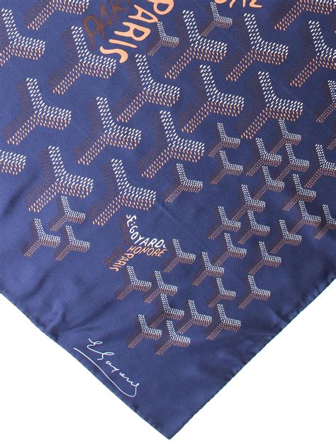 goyard men scarf|Goyard silk road scarves.